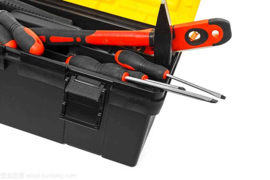 白色背景分離式五金工具包 專(zhuān)業(yè)工具收納與便捷組合